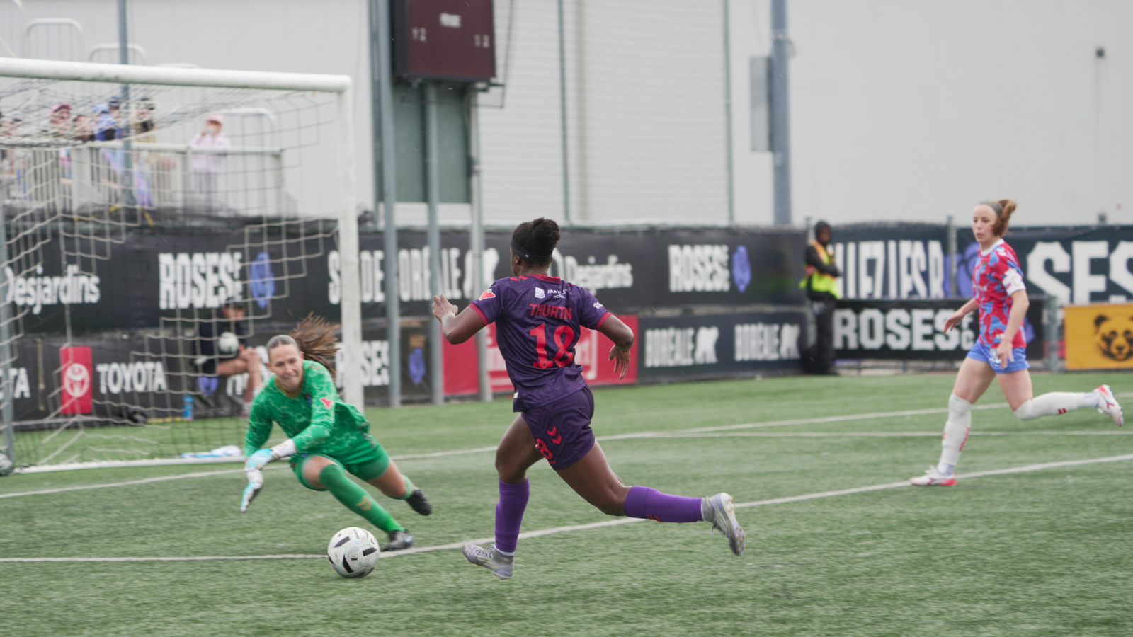 Serita Thurton in action during a match