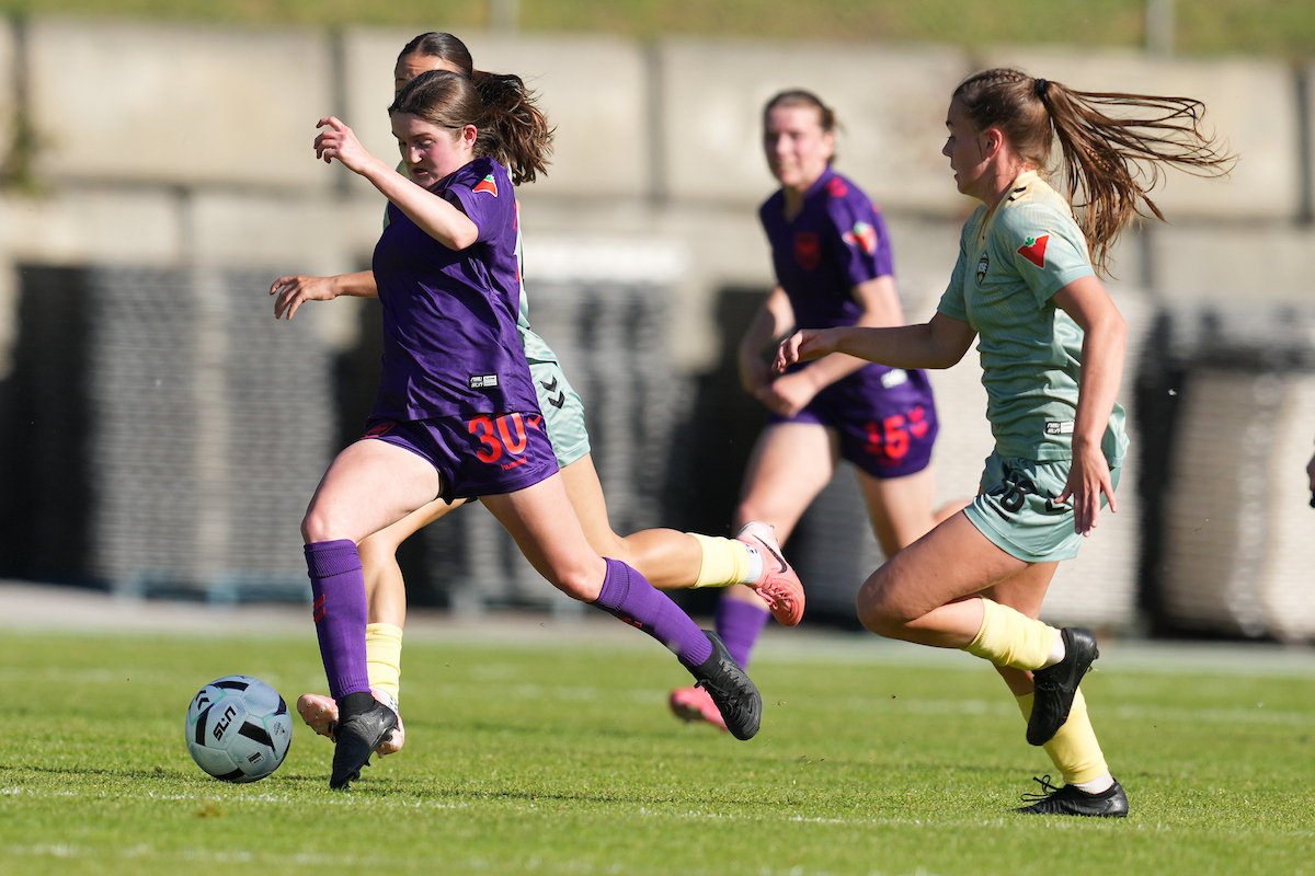 Taegan Stewart in action during a match against the Vancouver Rise