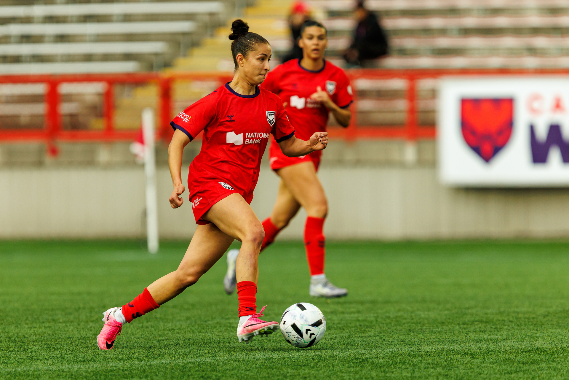 Mya Jones in action during a match
