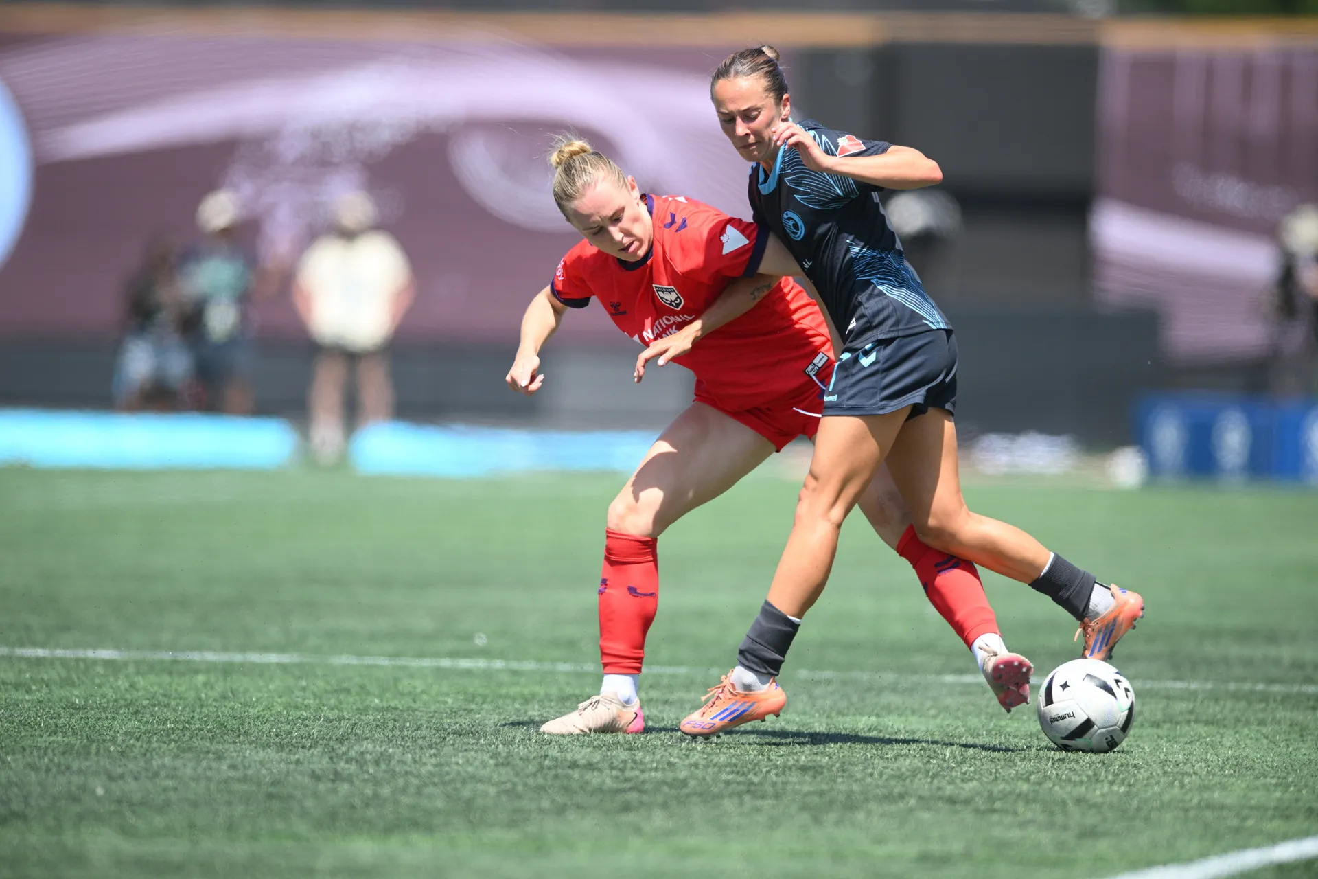 Calgary Wild FC in action against Ottawa Rapid FC on July 5, 2026